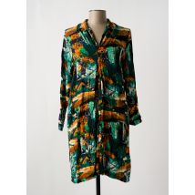 MALOKA - Robe mi-longue jaune en viscose - Femme - Taille 40 - Modz
