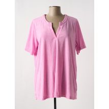ZHENZI - T-shirt rose en polyester - Femme - Taille 42 - Modz