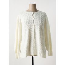 ZHENZI - Gilet manches longues beige en acrylique - Femme - Taille 46 - Modz