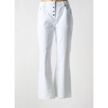 ZHENZI - Pantalon flare blanc en coton - Femme - Taille 46 - Modz