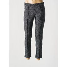 MALOKA - Pantalon 7/8 noir en polyester - Femme - Taille 36 - Modz