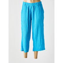 ZHENZI - Pantacourt bleu en viscose - Femme - Taille 46 - Modz