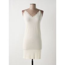 SELECTED - Robe courte beige en cuppro - Femme - Taille 38 - Modz