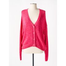 SIGNE NATURE - Gilet manches longues rose en acrylique - Femme - Taille 42 - Modz