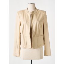 SIGNE NATURE - Veste simili cuir beige en polyester - Femme - Taille 44 - Modz