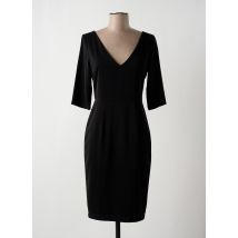 FRACOMINA - Robe mi-longue noir en coton - Femme - Taille 40 - Modz