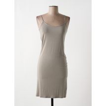 SARAH PACINI - Robe mi-longue gris en modal - Femme - Taille 38 - Modz