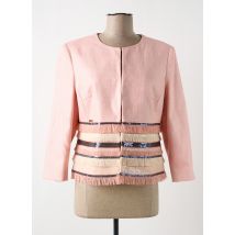 CRISTINA BARROS - Veste chic rose en autre matiere - Femme - Taille 40 - Modz