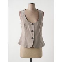 MYRINE ANTWERP - Gilet sans manche beige en coton - Femme - Taille 36 - Modz