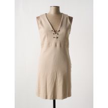WOM & NOW - Robe courte beige en coton - Femme - Taille 42 - Modz