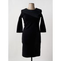 ELEONORA AMADEI - Robe mi-longue noir en viscose - Femme - Taille 46 - Modz