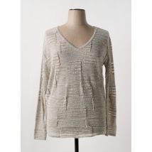 SARAH PACINI - Pull gris en lin - Femme - Taille TU - Modz