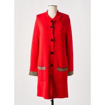 FABER - Gilet manches longues rouge en viscose - Femme - Taille 38 - Modz