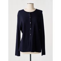 BASLER - Gilet manches longues bleu en viscose - Femme - Taille 42 - Modz