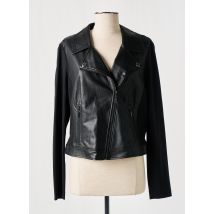 COMMA - Veste simili cuir noir en polyurethane - Femme - Taille 42 - Modz