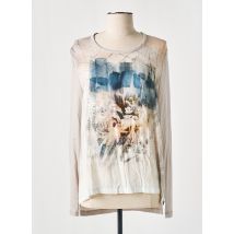 PURE BY LUCIA - T-shirt beige en viscose - Femme - Taille 42 - Modz