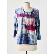 LUCIA - T-shirt bleu en viscose - Femme - Taille 40 - Modz