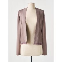 COMMA - Gilet manches longues marron en viscose - Femme - Taille 42 - Modz