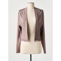 COMMA - Gilet manches longues marron en viscose - Femme - Taille 40 - Modz