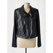 COMMA - Veste simili cuir noir en polyurethane - Femme - Taille 44 - Modz