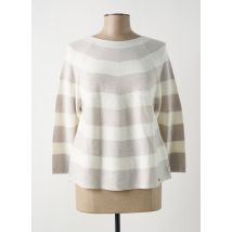 PURE BY LUCIA - Pull beige en coton - Femme - Taille 42 - Modz