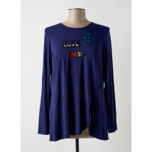 POUPEE CHIC - T-shirt bleu en viscose - Femme - Taille 42 - Modz