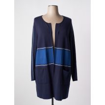 FABER - Gilet manches longues bleu en viscose - Femme - Taille 48 - Modz