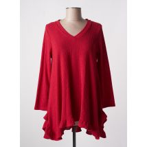 POUPEE CHIC - Pull rouge en polyester - Femme - Taille 40 - Modz