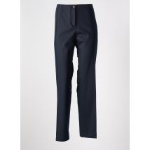 BRUNO SAINT HILAIRE - Pantalon droit bleu en polyester - Femme - Taille 54 - Modz