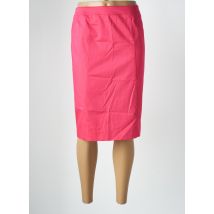 BASLER - Jupe mi-longue rose en coton - Femme - Taille 44 - Modz