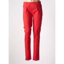 SARAH PACINI - Pantalon slim rouge en coton - Femme - Taille 38 - Modz