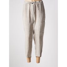 SARAH PACINI - Pantalon 7/8 beige en viscose - Femme - Taille 38 - Modz