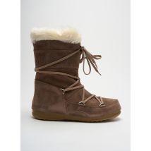 MOON BOOT - Bottines/Boots marron clair en cuir - Femme - Taille 41 - Modz