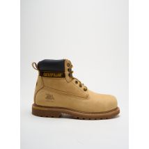 CAT - Bottines/Boots beige en cuir - Homme - Taille 40 - Modz