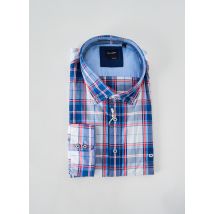OLYMP - Chemise manches longues bleu en coton - Homme - Taille 4XL - Modz