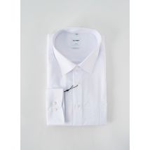 OLYMP - Chemise manches longues blanc en coton - Homme - Taille 4XL - Modz