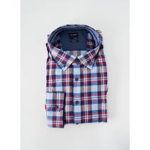 OLYMP - Chemise manches longues bleu en coton - Homme - Taille 4XL - Modz