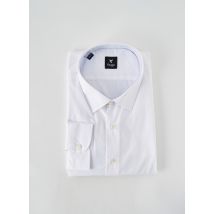 BEGGA - Chemise manches longues blanc en coton - Homme - Taille 4XL - Modz