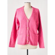 YERSE - Gilet manches longues rose en acrylique - Femme - Taille 36 - Modz