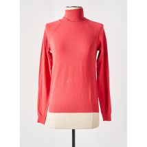 SUMMUM - Pull col roulé rouge en viscose - Femme - Taille 38 - Modz