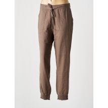 GAI+LISVA - Pantalon droit marron en coton - Femme - Taille 40 - Modz