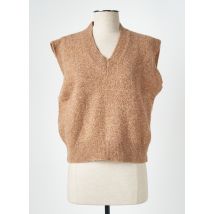 DANIELE FIESOLI - Pull beige en merinos - Femme - Taille 40 - Modz