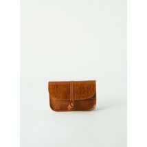 ESTELLON - Porte-monnaie marron en cuir - Femme - Taille TU - Modz