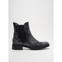 QOO TUM - Bottines/Boots argent en cuir - Femme - Taille 41 - Modz