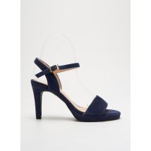 BRENDA ZARO - Sandales/Nu pieds bleu en cuir - Femme - Taille 35 - Modz