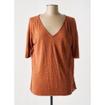 POLES - Pull marron en viscose - Femme - Taille 44 - Modz