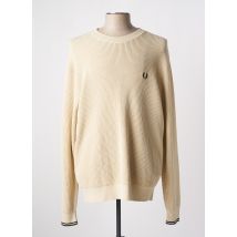 FRED PERRY - Pull beige en coton - Homme - Taille XL - Modz