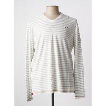 LA MARINIÈRE FRANÇAISE - T-shirt blanc en lin - Homme - Taille L - Modz