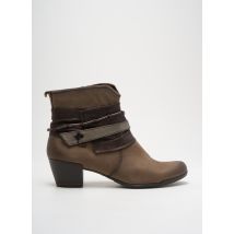 TAMARIS - Bottines/Boots marron en cuir - Femme - Taille 41 - Modz