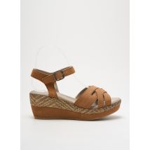 ALIWELL - Sandales/Nu pieds marron en cuir - Femme - Taille 41 - Modz